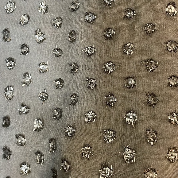 NWT. Libby Edelman XXL Shimmer Swiss Dot Long Sleeve Dress. - Picture 3 of 11